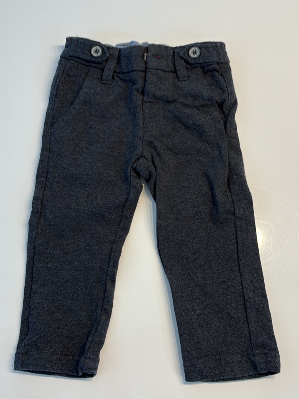 Brums Toddler Charcoal Knit Dress Pants - Unbranded